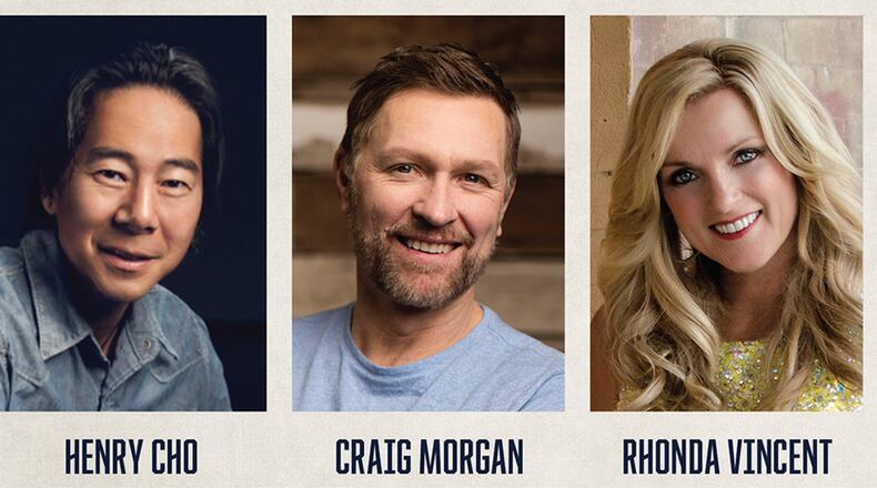 The Grand Ole Opry show April 24 at the Wright-Patterson Air Force Base theater will feature country music artists Craig Morgan and Mark Wills, bluegrass singer Rhonda Vincent, comedian Henry Cho, plus Opry announcer and radio personality, Bill Cody. (Contributed photo)