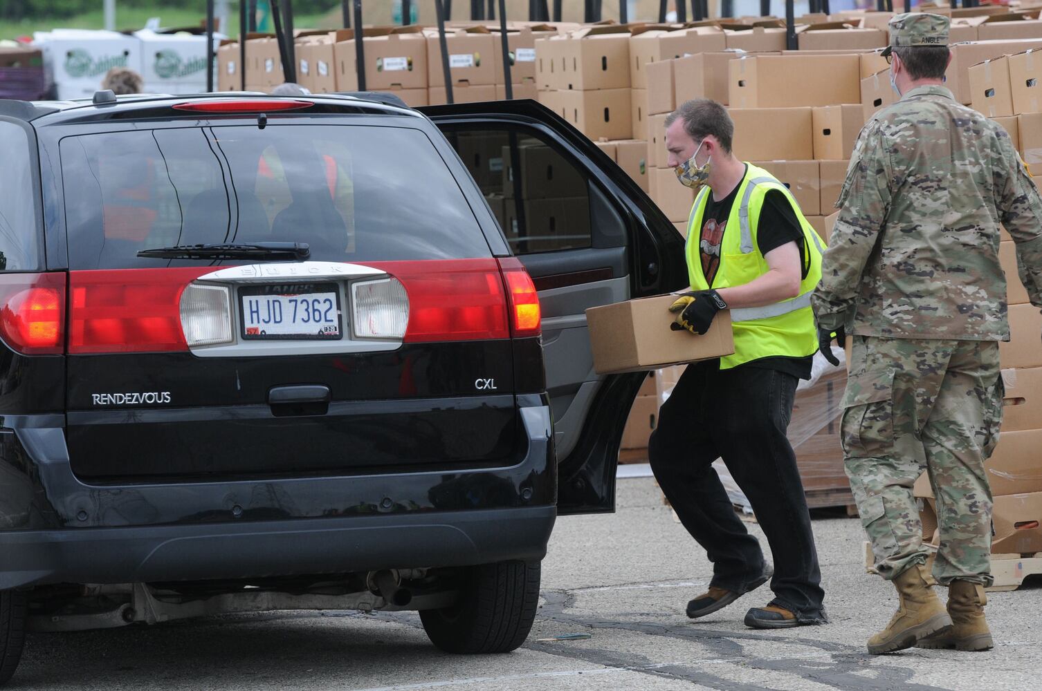 PHOTOS: Foodbank works from Nutter Center