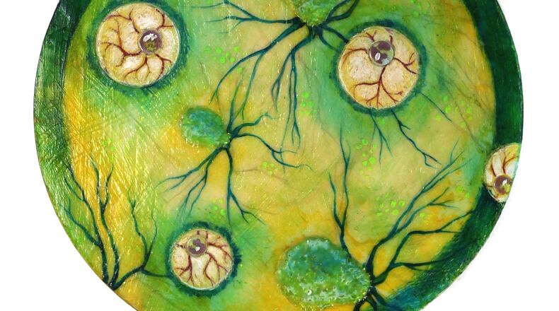 Panel 22: Part of Amy Kollar Anderson and Kate Santucci’s Stratum series at DVAC. CONTRIBUTED