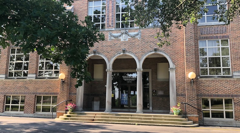 Centerville schools officials say Magsig Middle School is becoming overcrowded. JEREMY P. KELLEY / STAFF