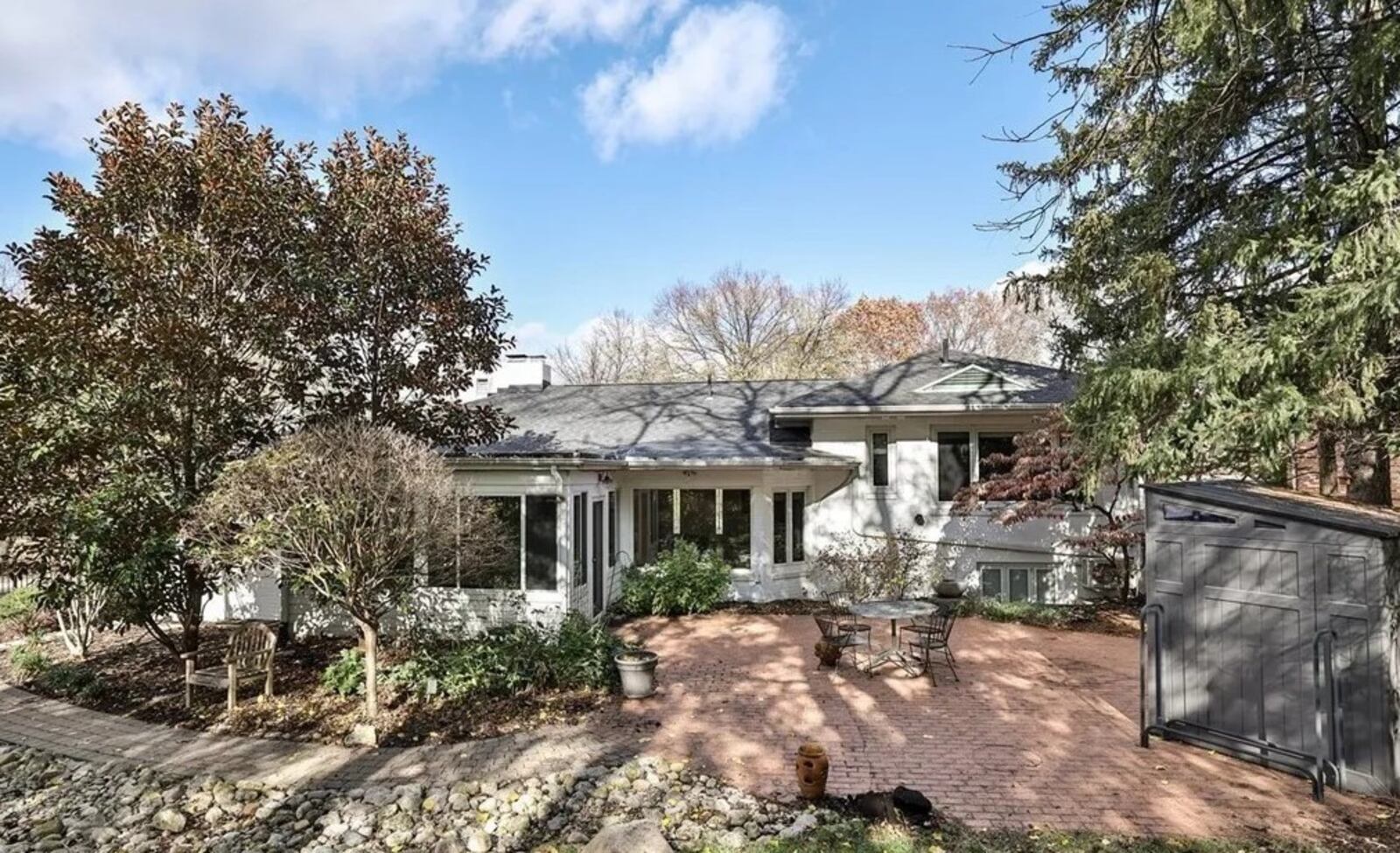 Nestled within an Oakwood tree-lined boulevard, the brick tri-level at 400 E. Schantz Drive has 2,782 square feet of living space. It is listed for $540,000 by Sibcy Cline Realtors. CONTRIBUTED