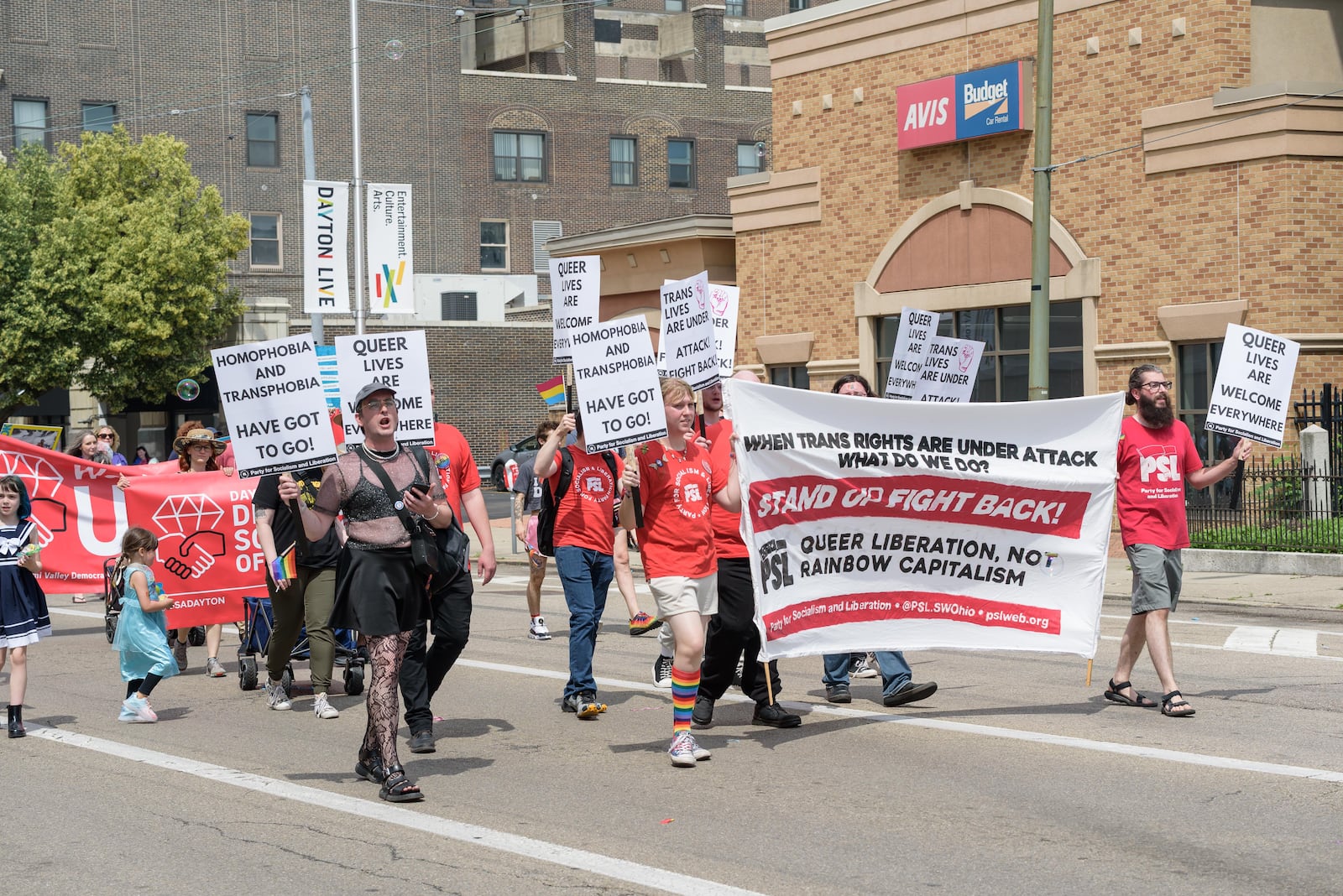 The Greater Dayton LGBT Center hosted the Dayton Pride Parade and Festival in downtown Dayton to celebrate the kickoff of Pride Month on Saturday, June 7, 2025. TOM GILLIAM / CONTRIBUTED