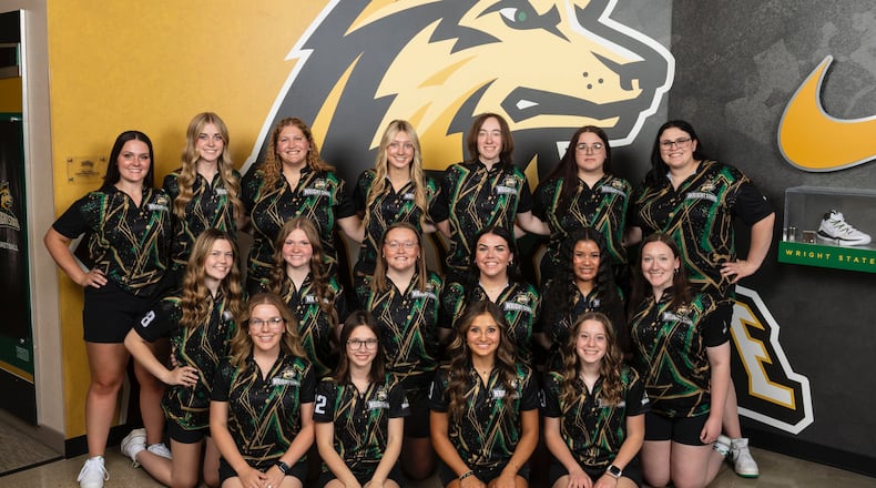 Nine members of the Wright State women's bowling team were names All-Academic Scholar Athletes by the National Tenpin Coaches Association for the 2024-25 season. CONTRIBUTED