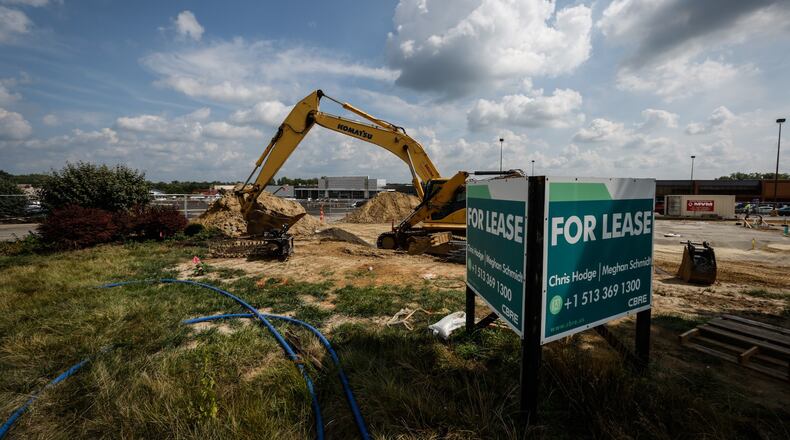 Springboro is growing, according to the 2020 census. This the construction of the new Kroger on West Central Ave. JIM NOELKER/STAFF