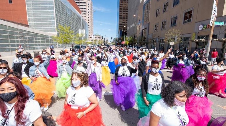 The 2023 Women in Tulle march is planned to take to the streets of downtown Dayton April 23. CONTRIBUTED