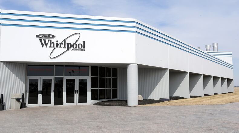 Whirlpool Corp. started construction today on three wind turbines to help power its Marion, Ohio manufacturing facility.