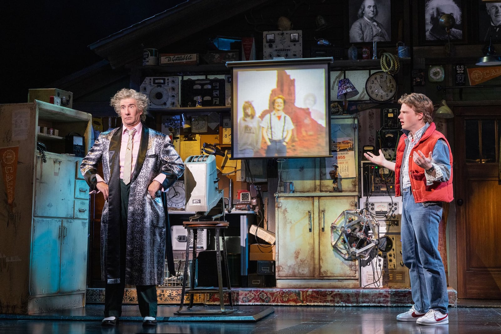 David Josefsberg (Doc Brown) and Lucas Hallauer (Marty McFly) in "Back to the Future." EVAN ZIMMERMAN FOR MURPHYMADE 
JP/CONTRIBUTED