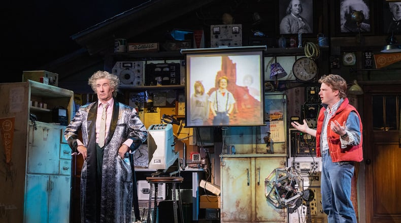 David Josefsberg as Doc and Lucas Hallauer as Marty in "Back to the Future."
EVAN ZIMMERMAN FOR MURPHYMADE JP/CONTRIBUTED