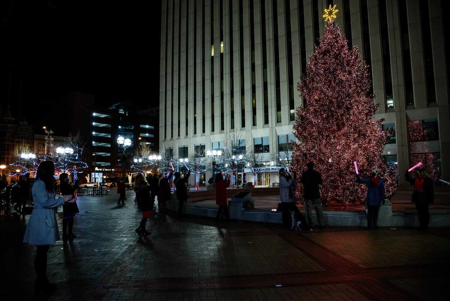 PHOTOS:  A behind the scenes look at filming of Downtown Dayton's Virtual Grande Illumination