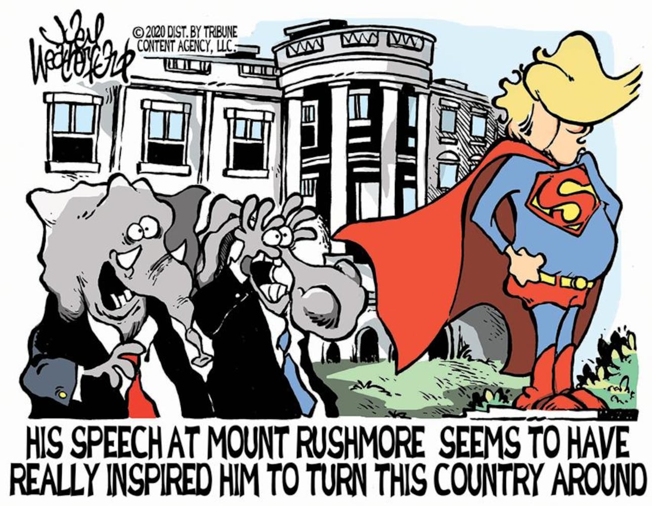 Week in cartoons: Mount Rushmore, back to school and more