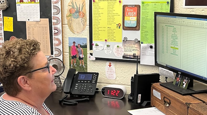 Joni Sears handles kindergarten registration and works as the secretary at Valley View Primary School. CONTRIBUTED