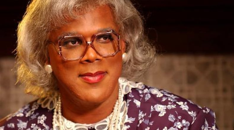 Tyler Perry as Madea. Madea's Farewell Play Tour includes a stop in Dayton at the Nutter Center on April 9, 2019. ARCHIVE PHOTO