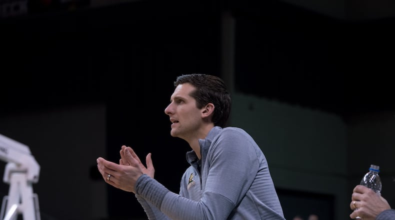 Clint Sargent was named Wright State men's basketball coach on March 28, 2024. Joe Craven/Wright State Athletics