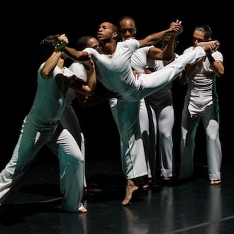 The Dayton Contemporary Dance Company presented 'Reflections' at Victoria Theatre in downtown Dayton on Sunday, Oct. 26, 2025. Performances featured in this gallery are as follows: "On the Wings of Angels" (tribute to the Tuskegee Airmen), “Promised Land” (inspired by a 1964 speech by Dr. Martin Luther King Jr. in Dayton) and “Splendor.” TOM GILLIAM / CONTRIBUTING PHOTOGRAPHER