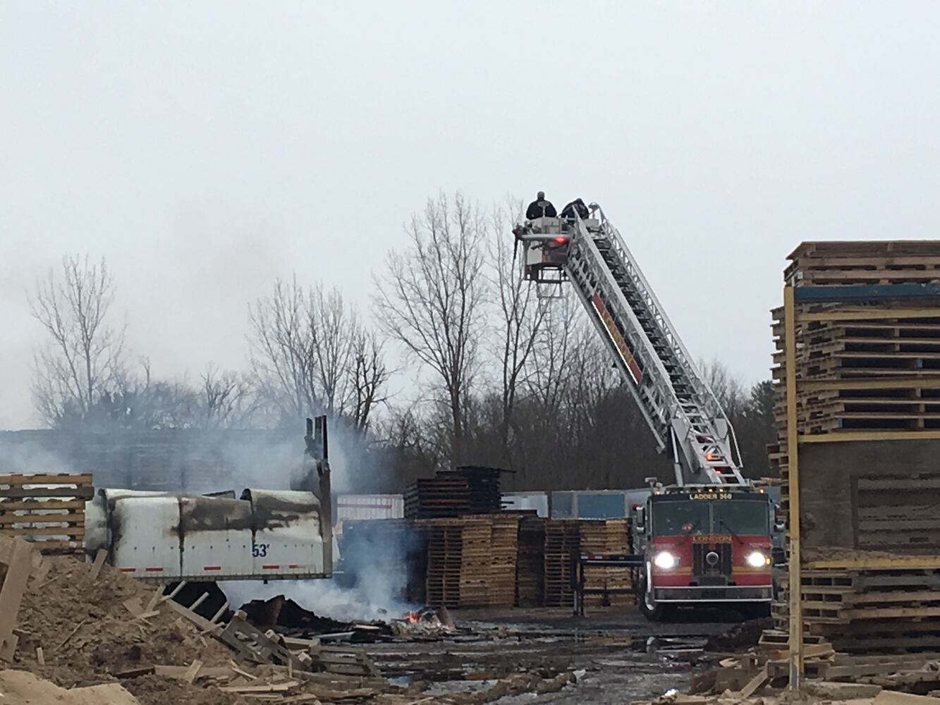 PHOTOS: Flames seen in BDL Supply fire in South Charleston