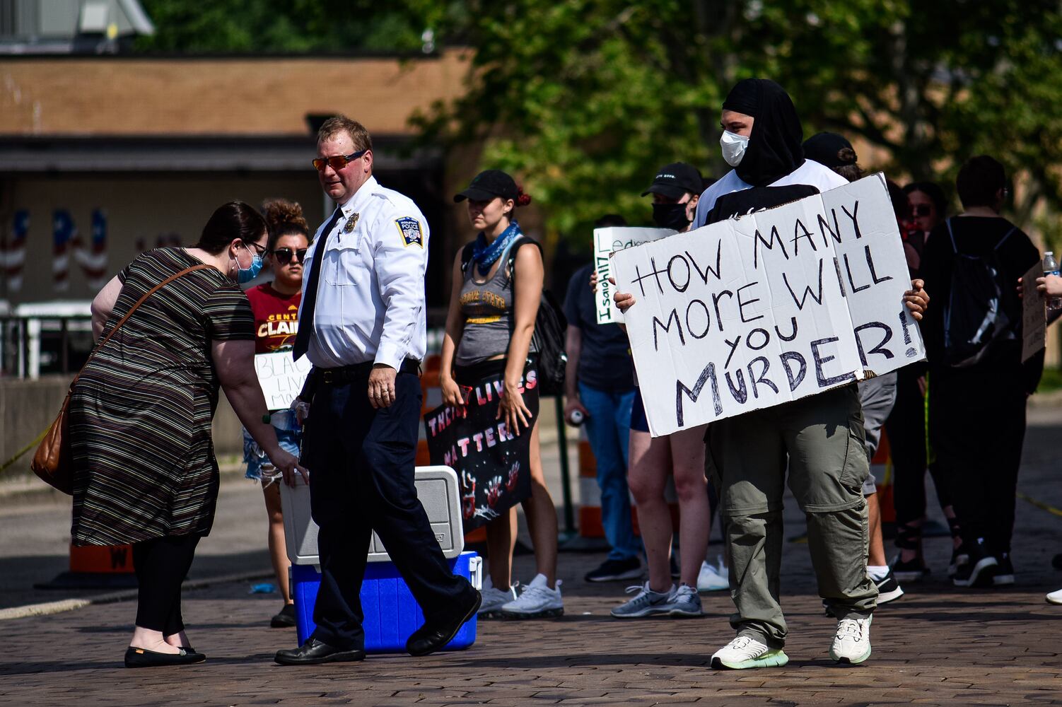 Crowd gathers for peaceful protest and march in Middletown