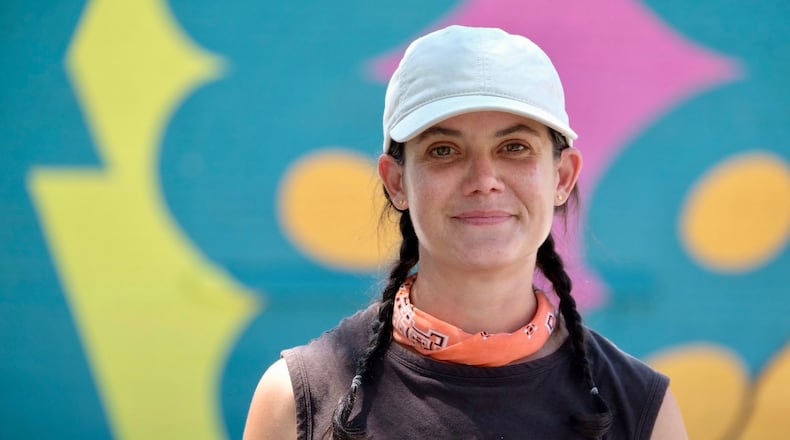 Atalie Gagnet is a muralist who has painted many recognizable buildings in the region. She returned to Dayton after studying in Chicago and working in New York. CONTRIBUTED PHOTO