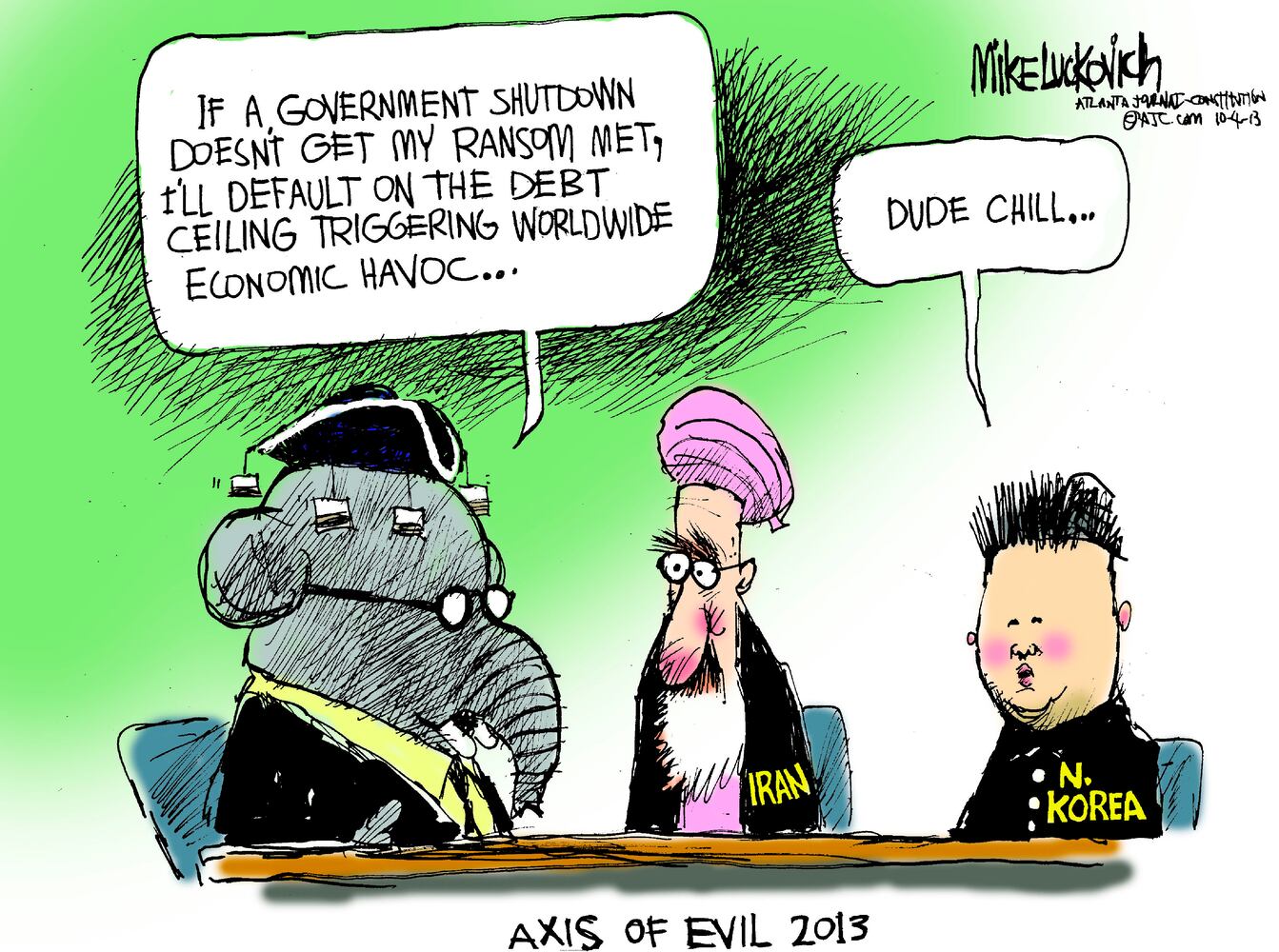 Luckovich: The tea party
