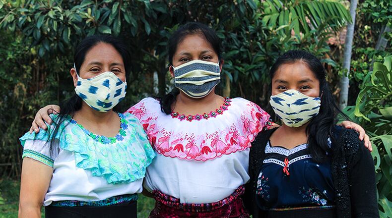 Guatemalan women are using sewing skills gained through a partnership with Food For The Poor to sew masks for U.S. health care workers on the front lines of the coronavirus pandemic. CONTRIBUTED