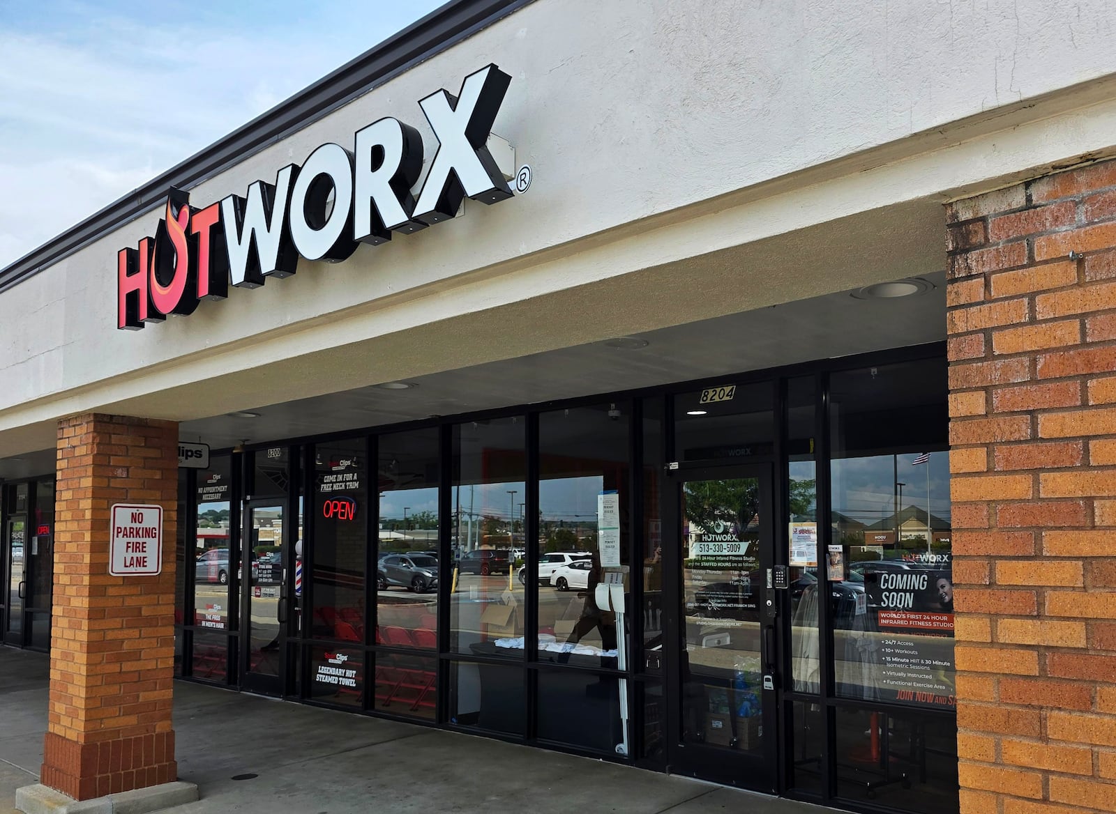 Hotworx fitness studio opening on Princeton Glendale Road in West Chester Township. Hotworx features infrared saunas with built in screens for fitness classes for yoga, pliates, cycling, rowing and more. NICK GRAHAM/STAFF