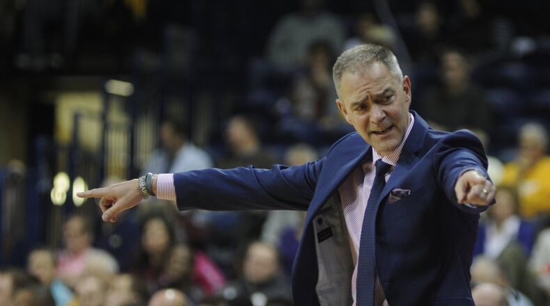 WSU men’s basketball coach Scott Nagy. Wright State defeated host Toledo 77-69 in a men’s college basketball game on Sat., Dec. 16, 2017. MARC PENDLETON / STAFF