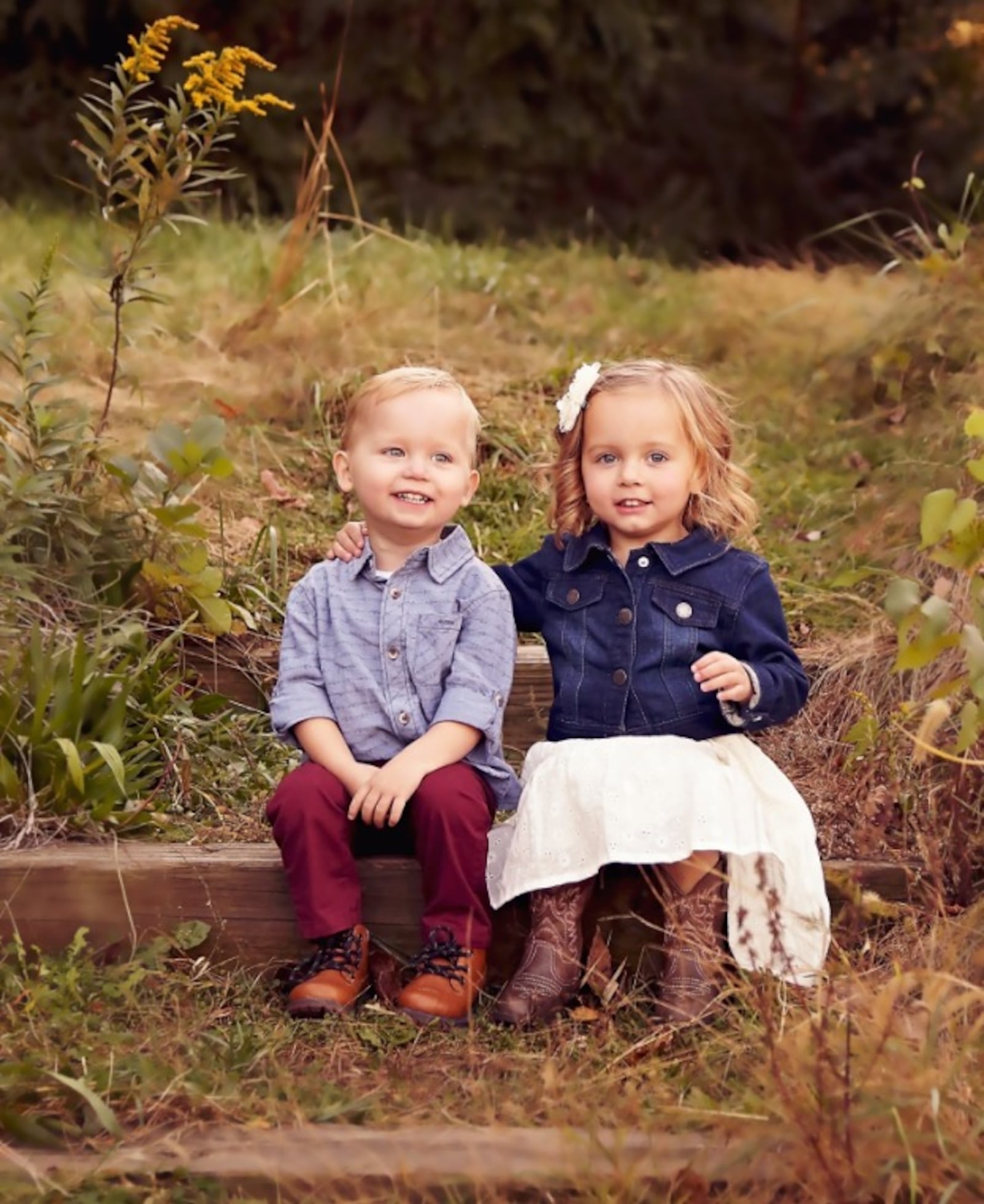 After nearly breaking  the Internet last year with their adorable old people costumes, Bellbrook twins Liam and Adelynn Stump are back this Halloween season and this time they are bikers. They are equally adorable without the makeup. (Photo courtesy of Bill and Amber Stump)