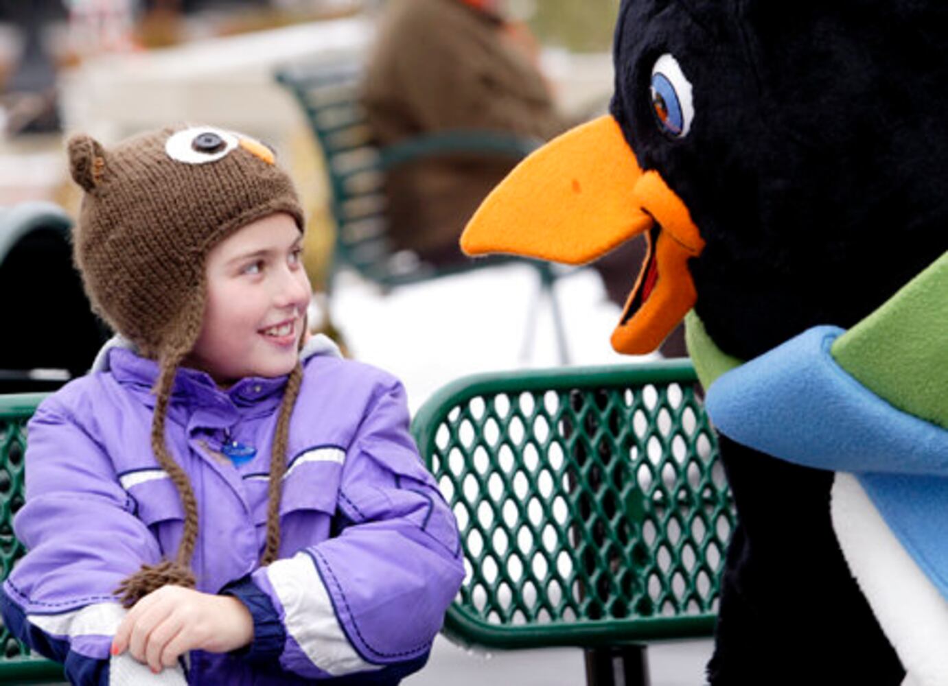 Parker the Penguin at RiverScape
