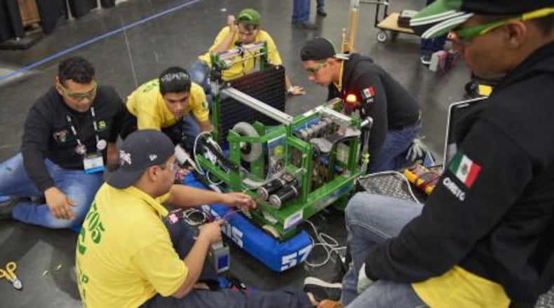 Participants compete in the FIRST LEGO League competition. UD is sponsoring a team for the league.