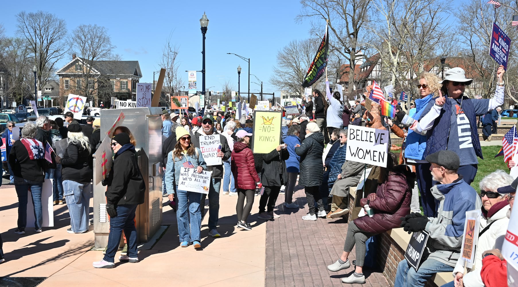 No Kings protest in Troy