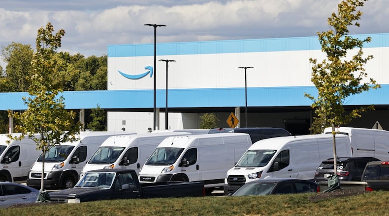 Amazon distribution center on Allen Road in West Chester Township. NICK GRAHAM/STAFF