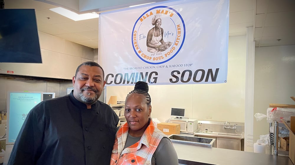 Ella Mae’s Chicken & Chop Soul Food Kitchen is coming soon to W. Social Tap & Table in Dayton’s Wright Dunbar District. Pictured are owners Leiland and Melanie Woods. NATALIE JONES/STAFF
