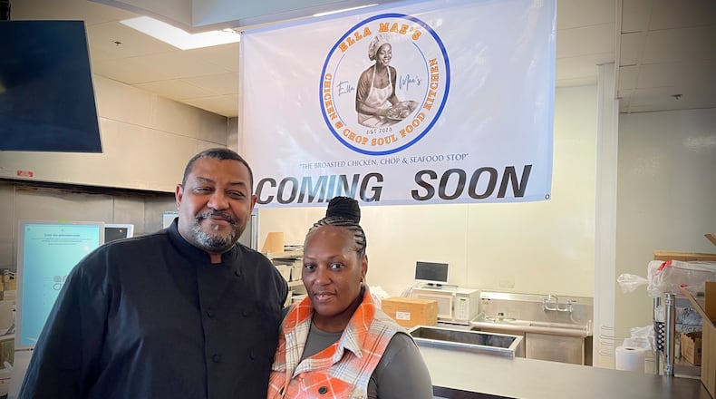 Ella Mae’s Chicken & Chop Soul Food Kitchen is coming soon to W. Social Tap & Table in Dayton’s Wright Dunbar District. Pictured are owners Leiland and Melanie Woods. NATALIE JONES/STAFF
