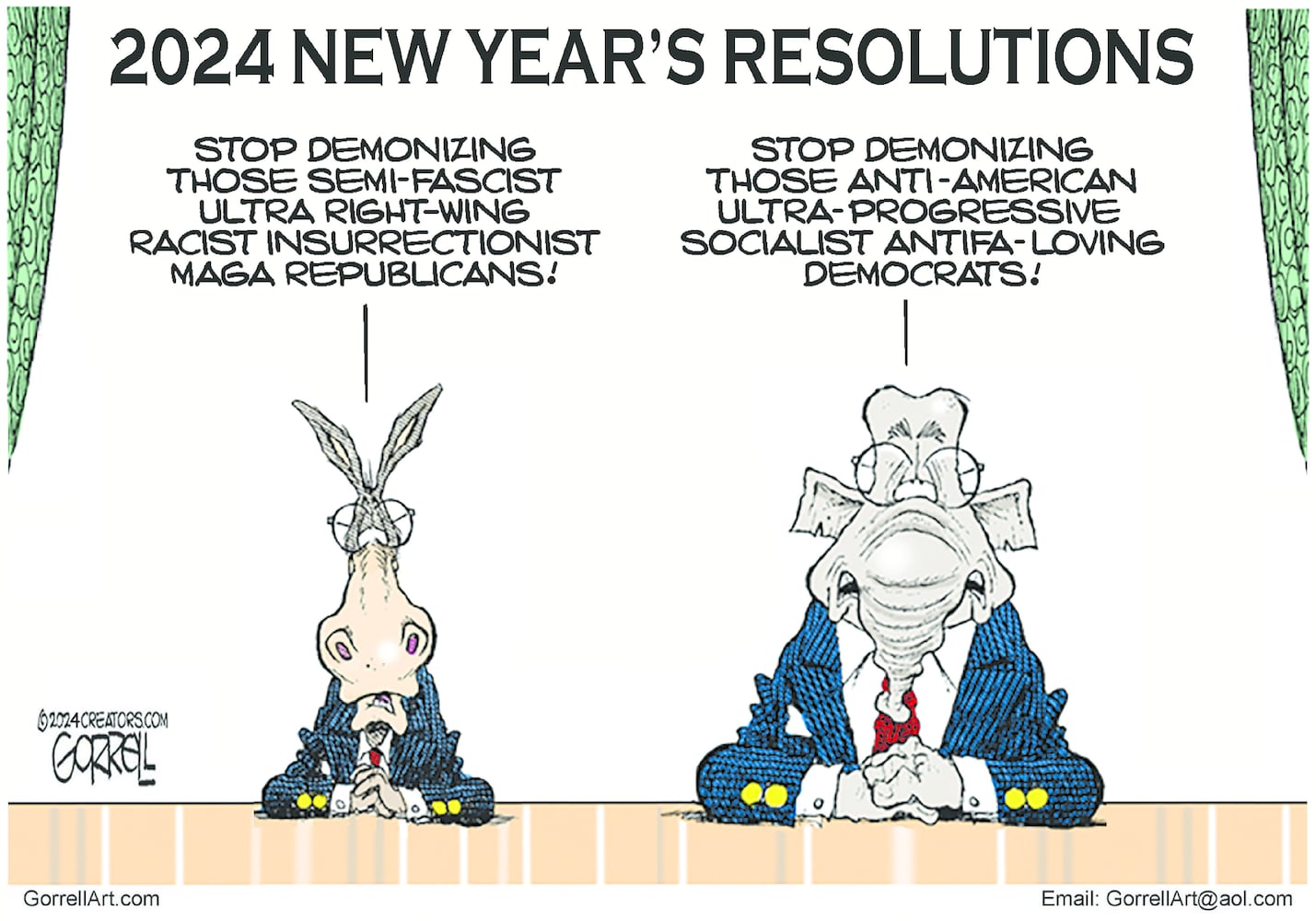 CARTOONS: Bob Gorrell, Jan. 5, 2024