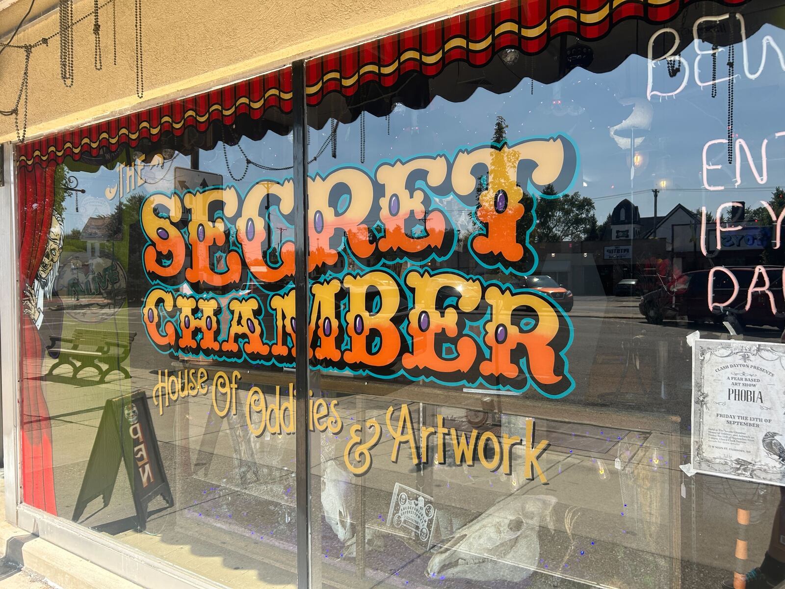 The Secret Chamber House of Oddities and Artwork is a shop dedicated the horror genre. Whether it’s ghosts, aliens or true crime, the store has it all. It includes real vintage photos and clothing, horror-themed artwork, movie memorabilia, witchcraft books, crystals, skeletons and more. ALEX CUTLER/DAYTON DAILY NEWS