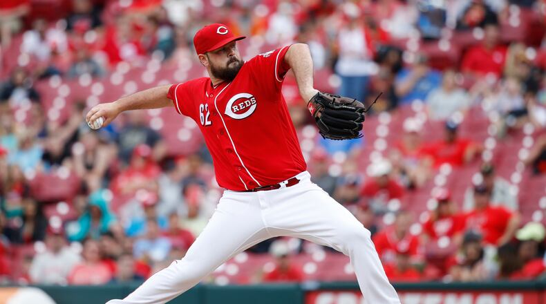 CINCINNATI, OH - JULY 22: Jackson Stephens #62 of the Cincinnati Reds pitches in the sixth inning against the Pittsburgh Pirates at Great American Ball Park on July 22, 2018 in Cincinnati, Ohio. The Pirates won 9-2. (Photo by Joe Robbins/Getty Images)