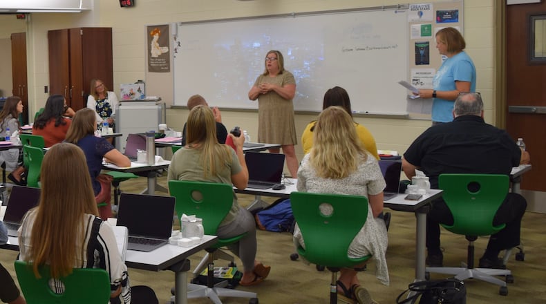 New staffers in the Northmont school district take part in orientation day in early August, 2021. CONTRIBUTED PHOTO