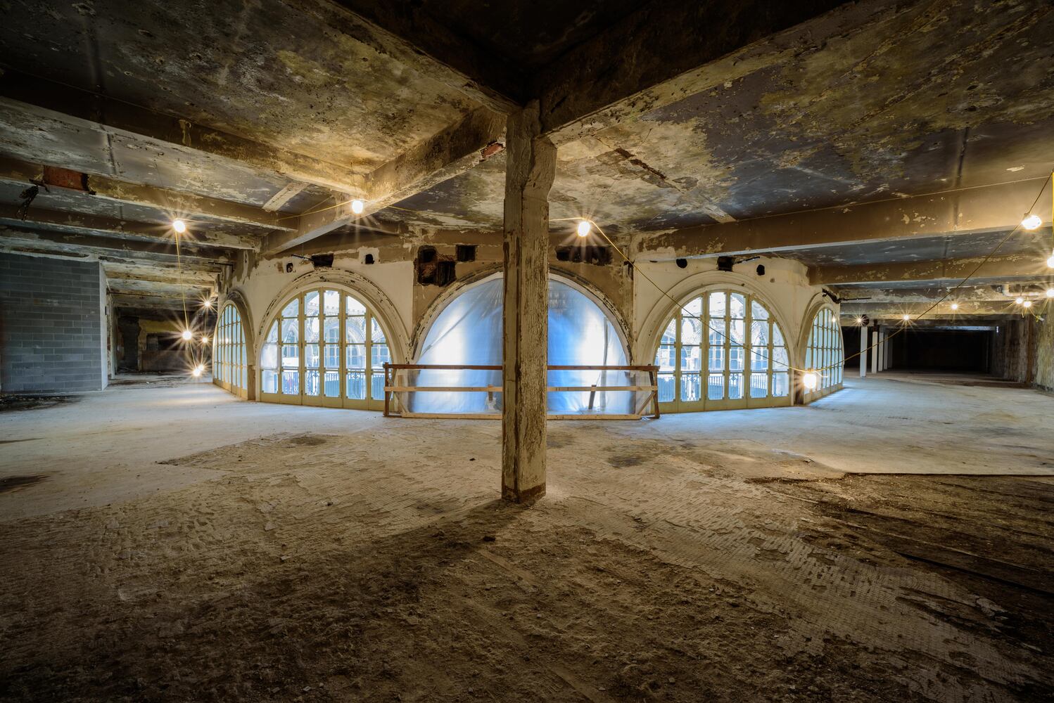 PHOTOS: Behind the scenes on the first day of construction at The Dayton Arcade