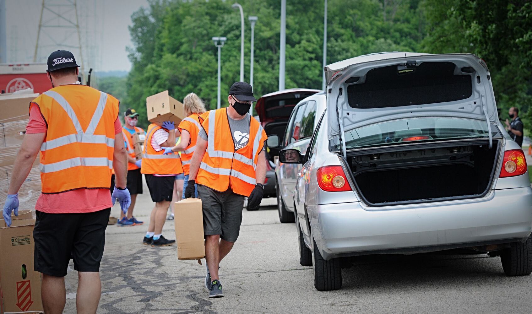 PHOTOS: Foodbank works from Nutter Center