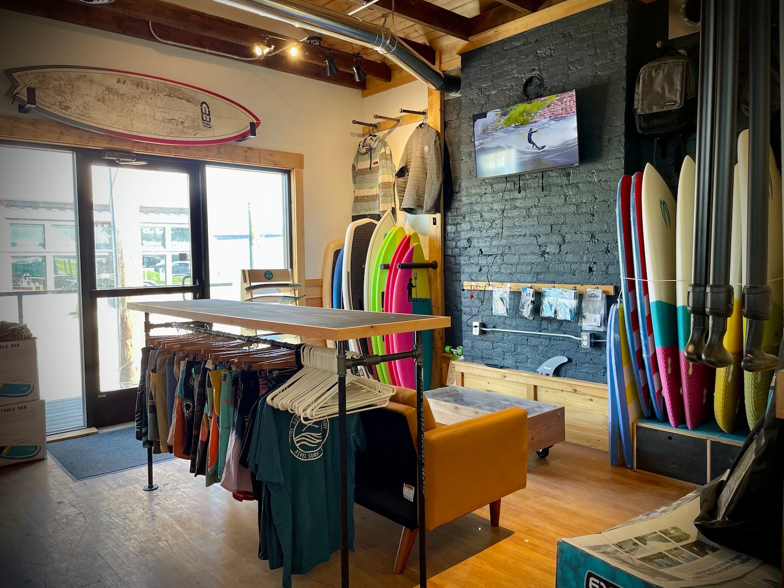Eddy Out, a surf shop, hostel, bar and restaurant catering to adventure sport athletes such as cyclists, river surfers and paddlers, will be located at 120 Valley St. in Old North Dayton. NATALIE JONES/STAFF