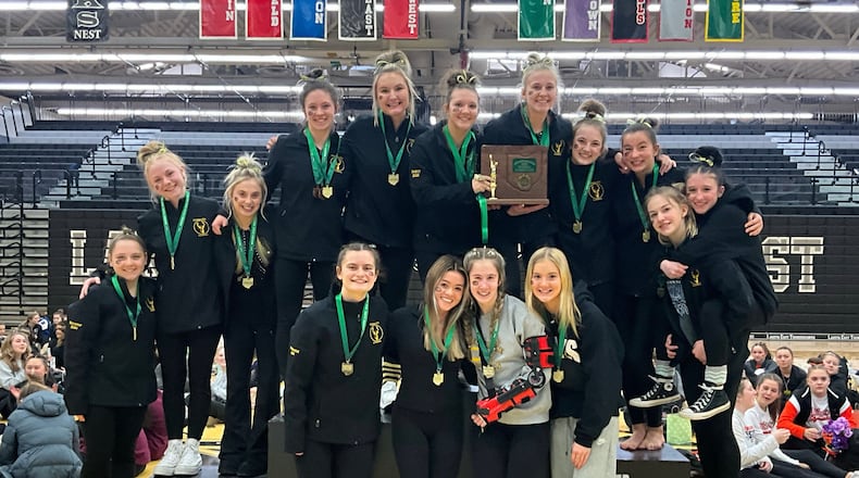 The Centerville Elks captured their first district gymnatics title since 2014. CONTRIBUTED