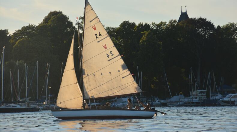 A sailboat passes by on the Wannsee, a lake in the southwest corner of Berlin. (Matt McKinney/Minneapolis Star Tribune/TNS)