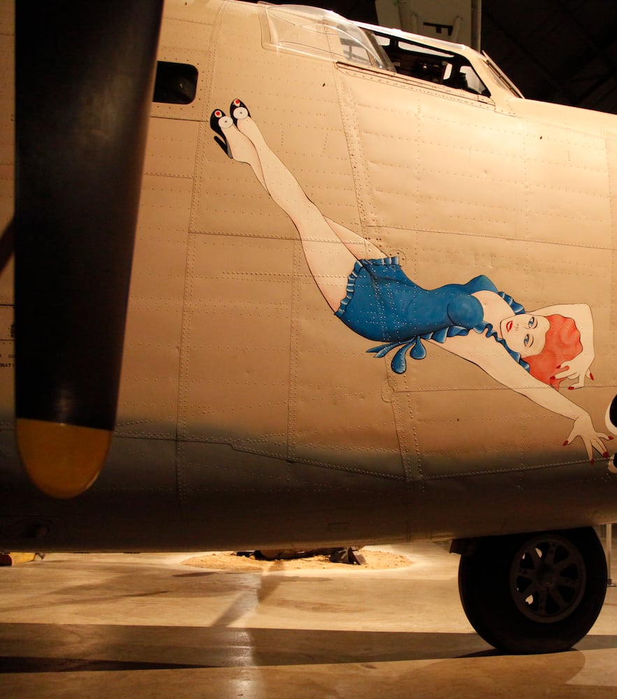 WWII jacket, nose art