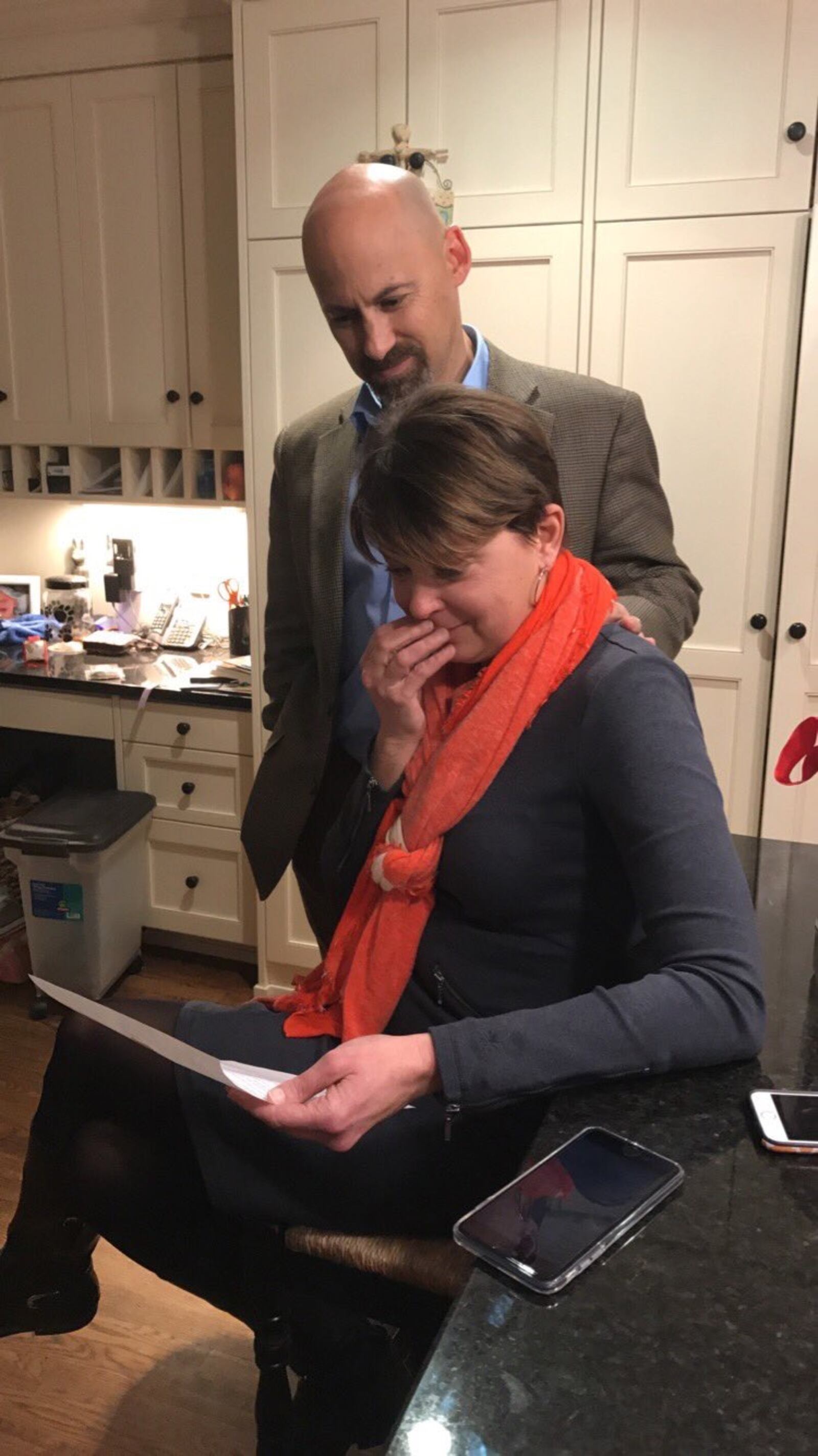 Sara Whitlock read lines from poems her husband , JD, has written her each Valentine's Day since 1997.  Source: Katie Whitlock.