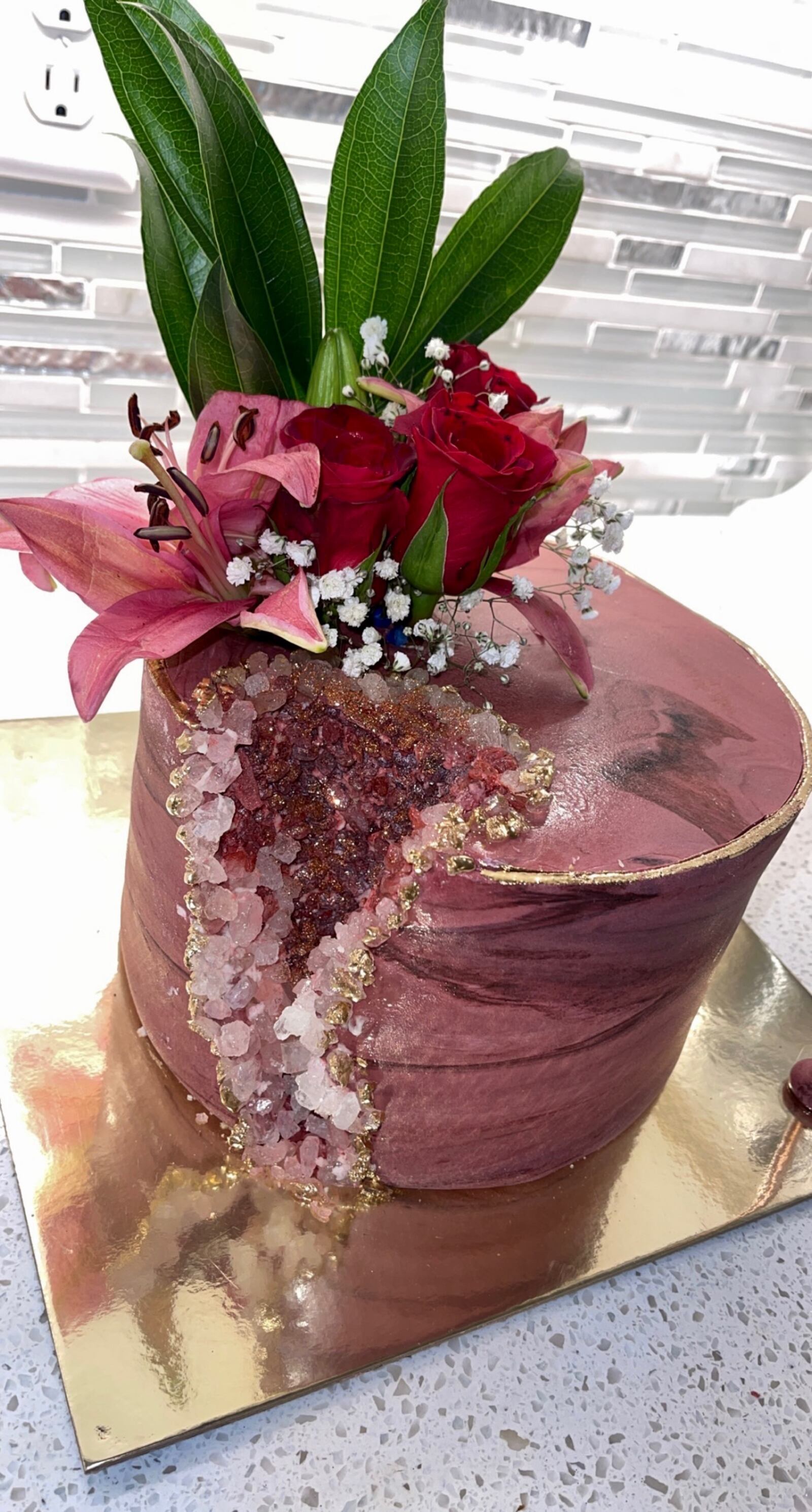 A custom cake from Straw-Babies by De’Jha.