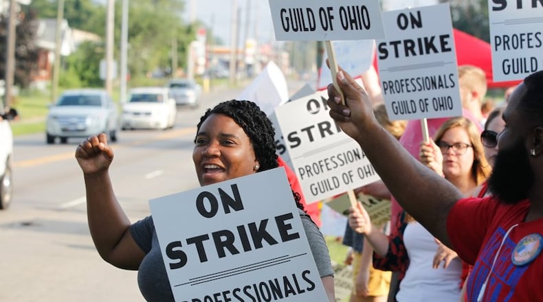 Professionals Guild of Ohio (PGO) represents about 270 child welfare workers who handle abuse and neglect cases for about 2,000 children. FILE