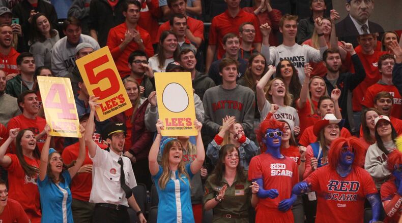 Dayton against Omaha on Tuesday, Nov. 19, 2019, at UD Arena.