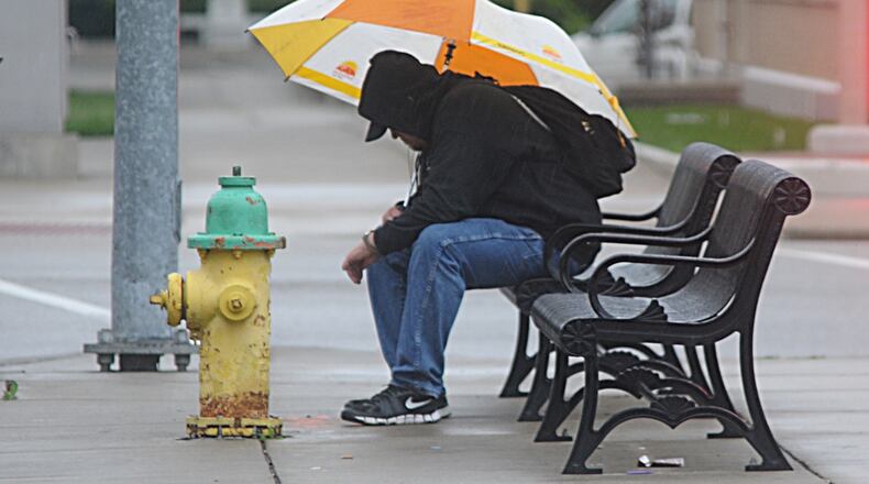 Rainy conditions are expected today and Saturday, remnants of Hurricane Harvey. MARSHALL GORBY / STAFF