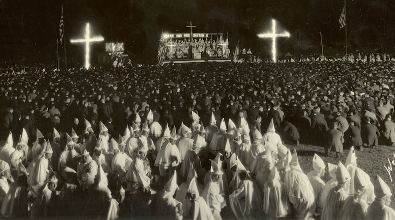 A KKK rally in Dayton, Ohio, on Sept. 21, 1923. Dayton Metro Library