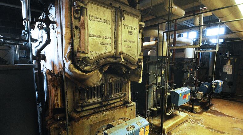 The HVAC, steam heating units are over 70 years old at the Broadway Elementary School in Tipp City. MARSHALL GORBY\STAFF