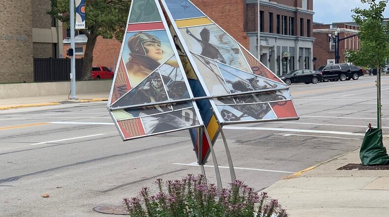 “I Want to Fly” by Clint Hansen is one of 20 pieces on exhibit in downtown Troy. CONTRIBUTED